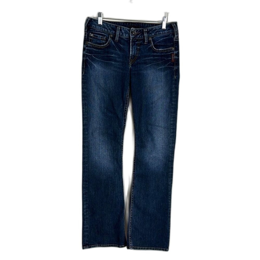 Silver Jeans Toni Women's Western Glove Works Bootcut Denim Jeans Size 28/31